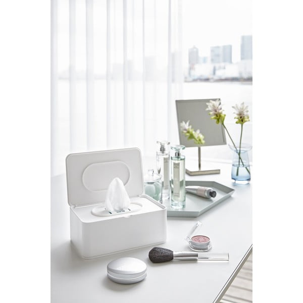 Bela škatla za vlažilne robčke YAMAZAKI Smart-image-1