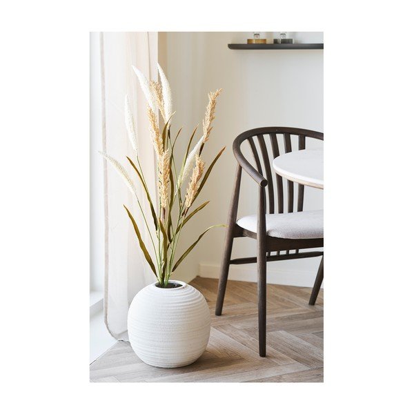 Temno rjav jedilni stol z nasloni za roke iz masivnega hrasta Agustin – House Nordic-image-4