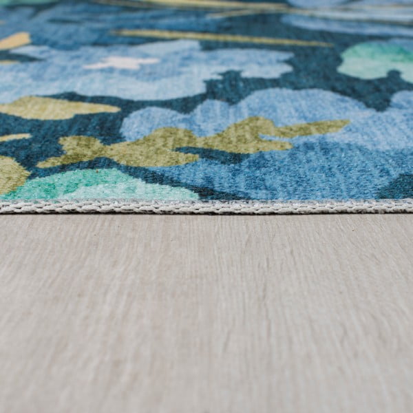 Modra pralna preproga 230x160 cm Alyssa - Flair Rugs-image-4