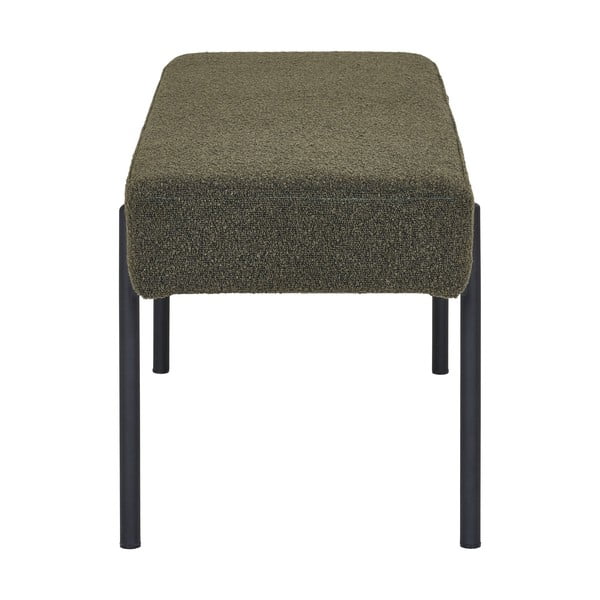 Temno zelena klop iz tkanine bouclé Swindon – House Nordic-image-2