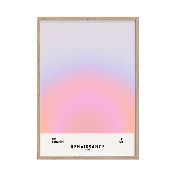 Tiskana slika z okvirjem 50x70 cm Soft Nuances – Styler