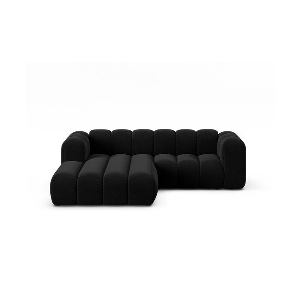 Antracitno siva kotna sedežna garnitura (levi kot) Lupine – Micadoni Home