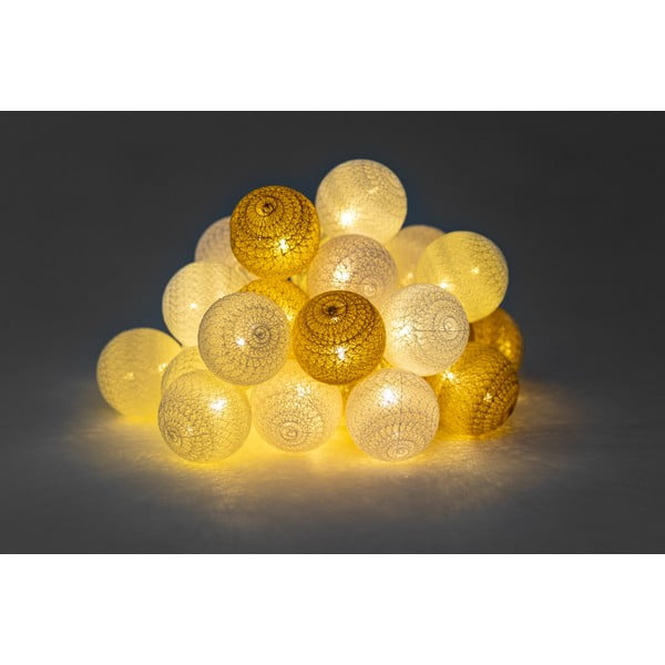 Svetlobna veriga z bež LED žarnicami LUKKA, 30 lučk-image-1