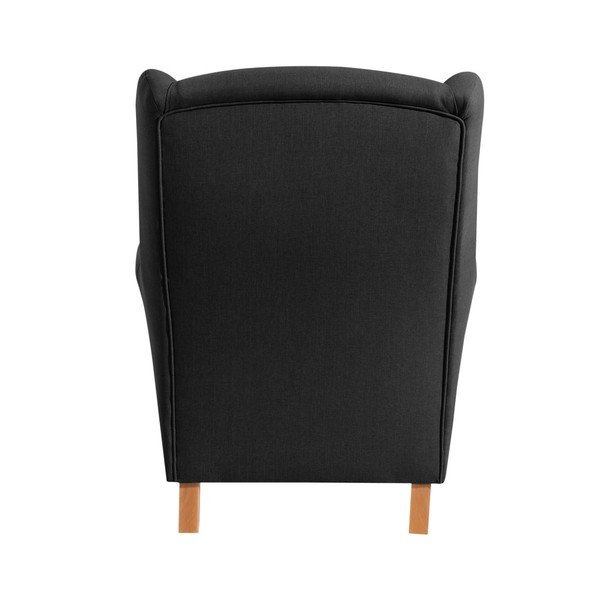 Črni fotelj Max Winzer Lorris Black-image-3