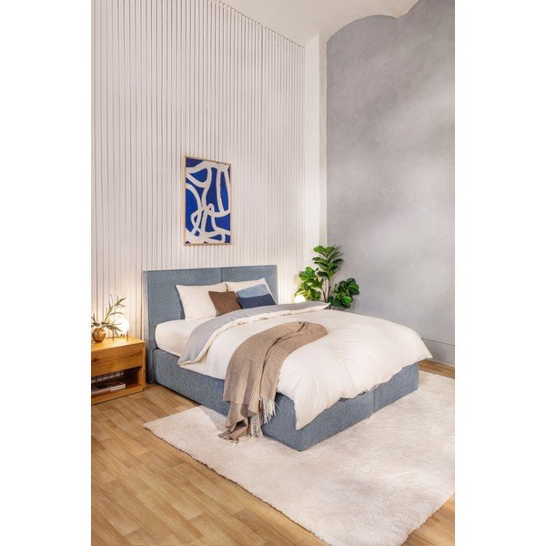 Modra boxspring postelja 180x200 cm Olia Bold – Bonami Selection-image-1