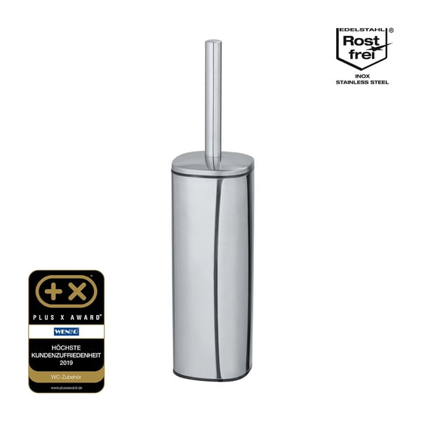 Ščetka za stranišče v srebrni barvi Wenko Alassio-image-3