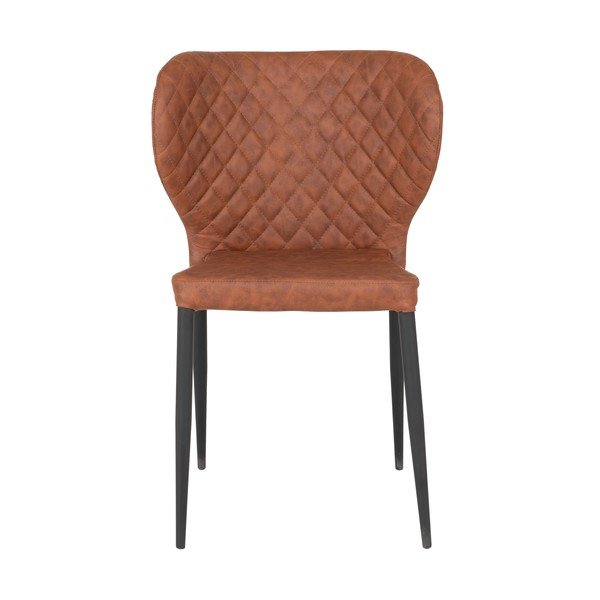 Jedilni stoli v kompletu 4 ks v konjak rjavi barvi Pisa – House Nordic-image-3