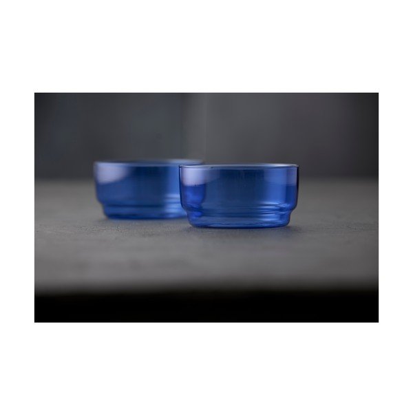 Modre steklene skledice v kompletu 2 ks 500 ml Torino – Lyngby Glas-image-2