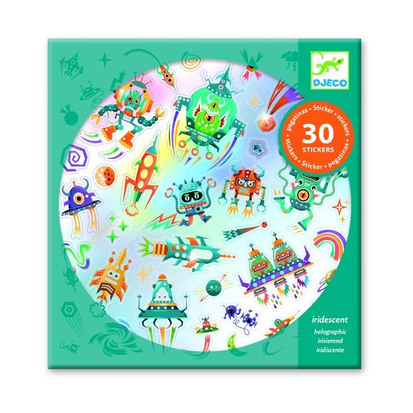 Komplet 30 nalepk Djeco Space-image-1