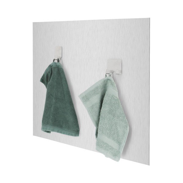 Stenska zaščitna plošča za štedilnik iz nerjavečega jekla 50x60 cm Splash – Compactor-image-3
