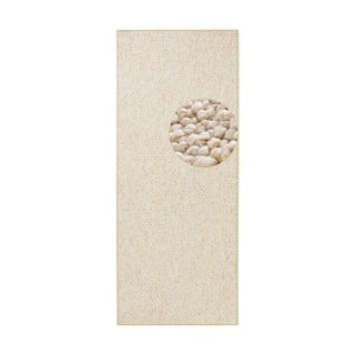 Kremno bel tekač 80x200 cm Wolly – BT Carpet