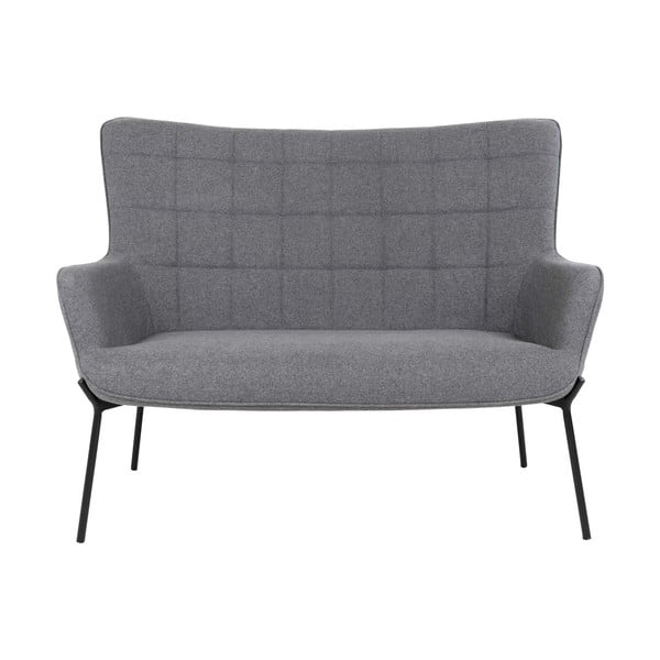 Siv kavč 128 cm Glasgow - House Nordic