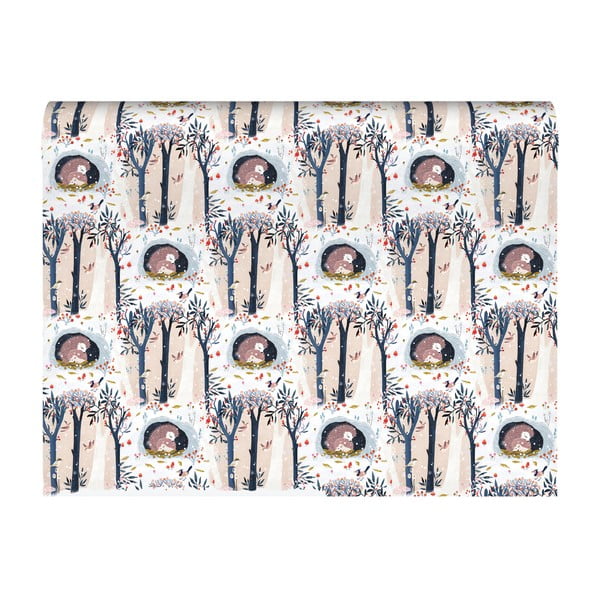 Darilni papir v kompletu 5 ks z božičnim motivom 69,5x48,5 cm Wild Wood Hideaway – Roger la Borde-image-1