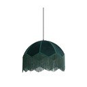 Modrozelena viseča svetilka s tekstilnim senčilom ø 50 cm Malacia – Light & Living