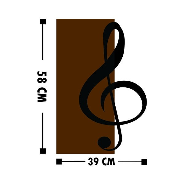 Stenska dekoracija Wallity Treble Clef-image-4