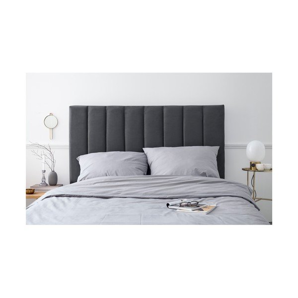 Antracitno oblazinjeno vzglavje 140x120 cm LA - Cosmopolitan Design-image-3