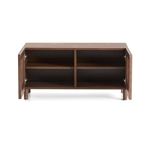 Temno rjava omarica za čevlje v jesenovem dekorju 98x50x43 cm Beyla – Kave Home-image-4