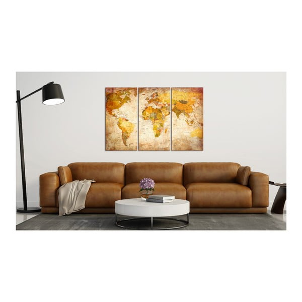 Večdelna tabla z zemljevidom sveta Bimago Antique Travel , 120 x 80 cm-image-2