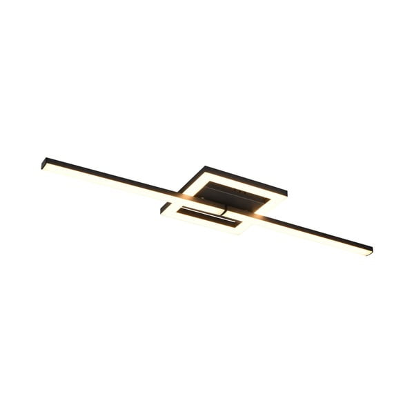 Črna LED stropna svetilka 16x54 cm Viale – Trio