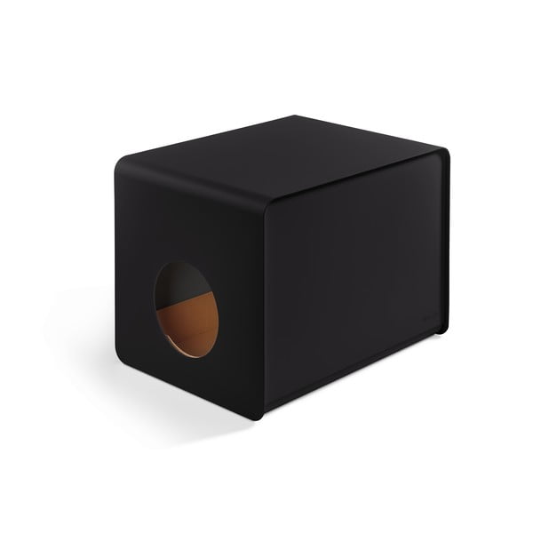 Črno mačje stranišče 41x54,5 cm Sito Black – MiaCara