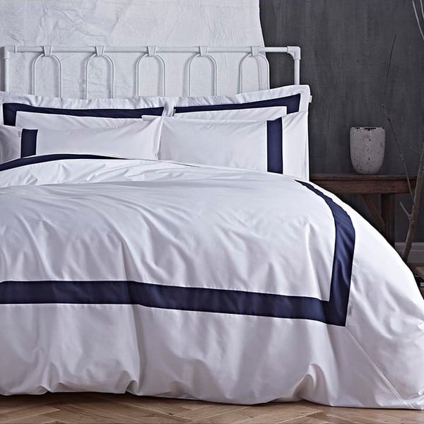 Modro-bela posteljnina Bianca Tailored, 260 x 220 cm