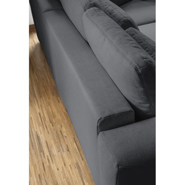 Temno siv raztegljiv kotni kavč (v obliki črke U) Homely Tommy - Miuform-image-2