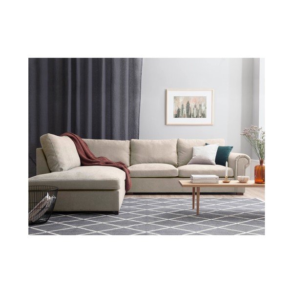 Bež Windsor & Co Zofe Hermes, levi kotni kavč-image-3