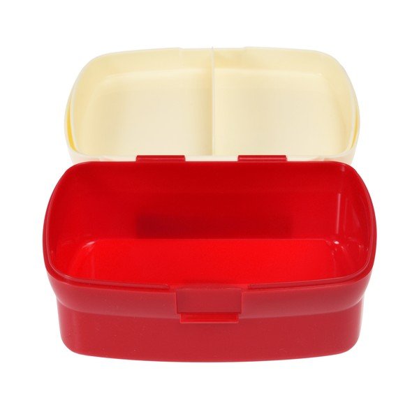 Rdeče-kremno bela otroška posoda za malico Prehistoric Land – Rex London-image-3