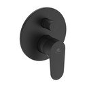 Mat črna vgrajena armatura za kad Silk Black – Ideal Standard