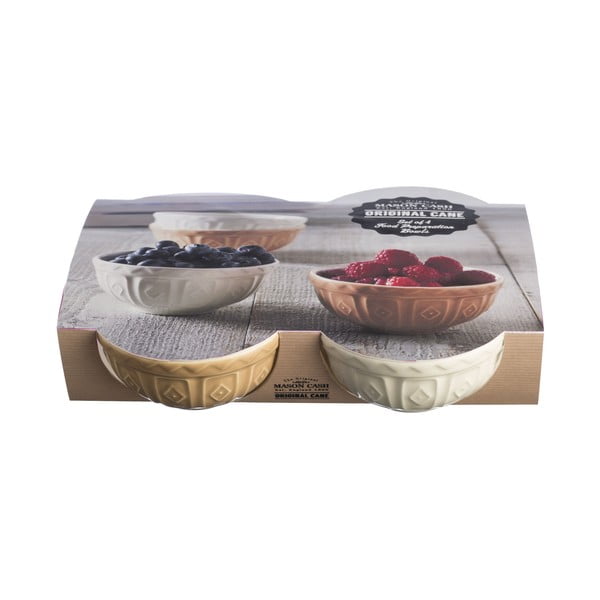 Bele/bež skledice v kompletu 4 ks iz kamenine 200 ml Original Cane – Mason Cash-image-2