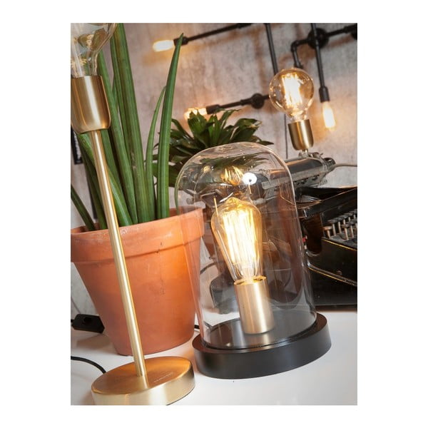 Črna namizna svetilka s steklenim senčnikom (višina 30 cm) Seattle – it's about RoMi-image-4