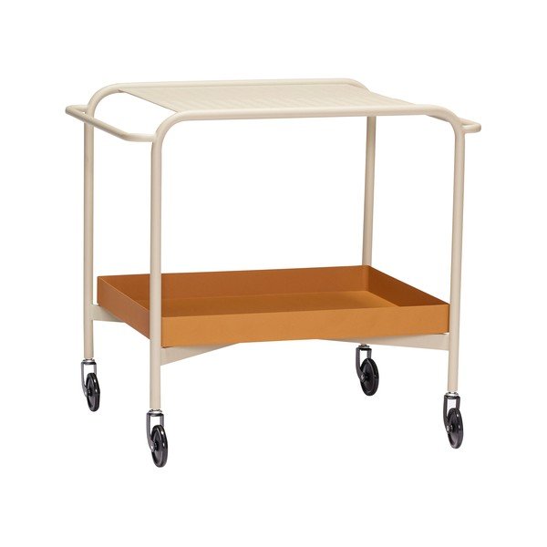 Kovinski servirni voziček na kolesih 47x66 cm Push – Hübsch-image-2
