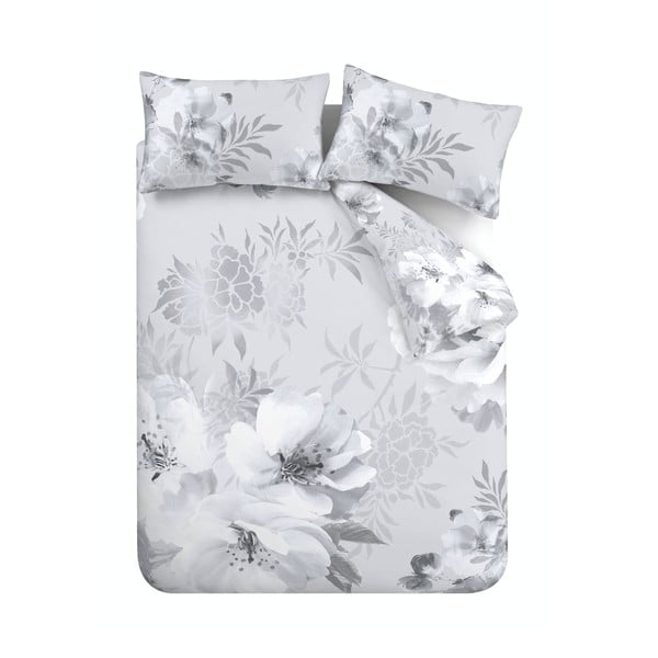 Siva posteljnina Catherine Lansfield Dramatic Floral, 135 x 200 cm