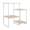 Bela stranska mizica z mizno ploščo v jesenovem dekorju 35x67 cm Dante – Støraa