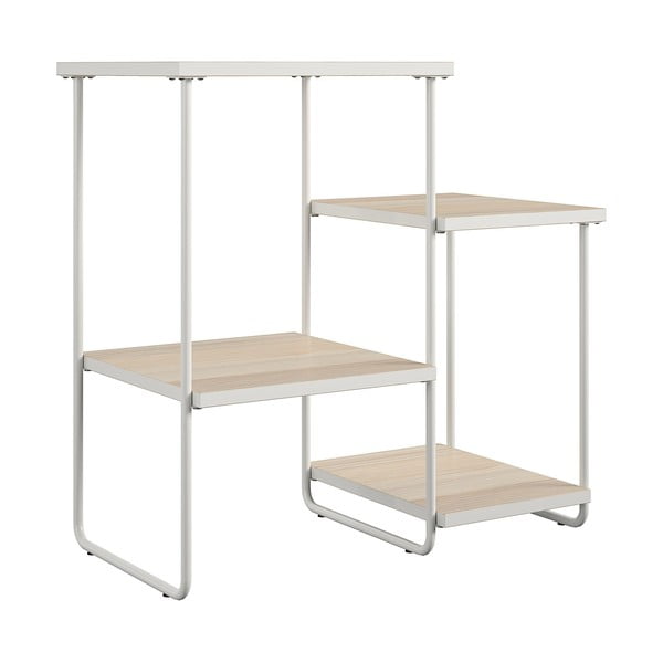 Bela stranska mizica z mizno ploščo v jesenovem dekorju 35x67 cm Dante – Støraa