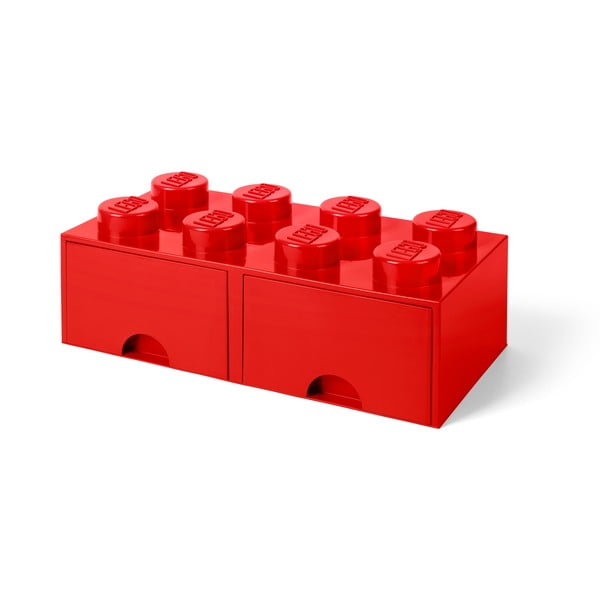 Rdeča škatla za shranjevanje z 2 predaloma LEGO®-image-1