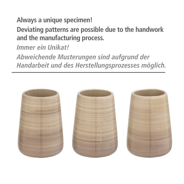 Peščeno rjava WC ščetka Wenko Pottery-image-3