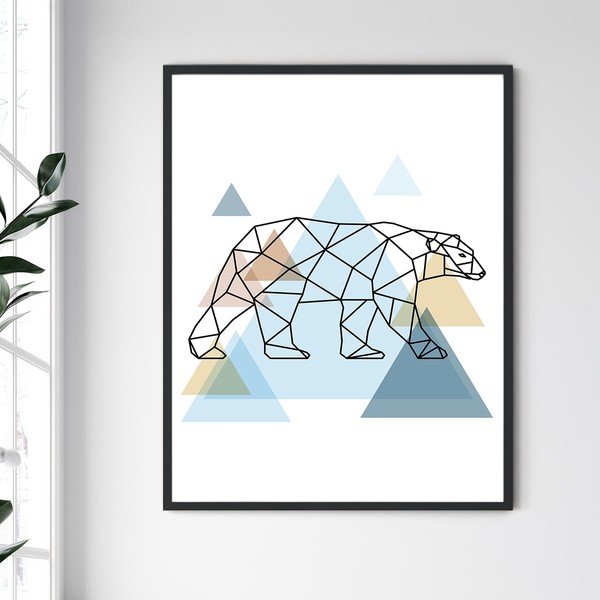 Stenska slika v okvirju North Carolina Frame Bear II, 30 x 40 cm