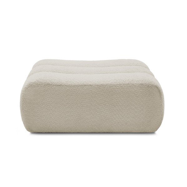 Bež tabure iz tkanine bouclé Azra – Bobochic Paris