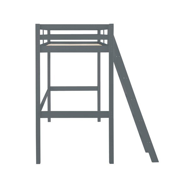 Siva dvignjena postelja iz borovega lesa Støraa Alpi2, 90 x 200 cm-image-2