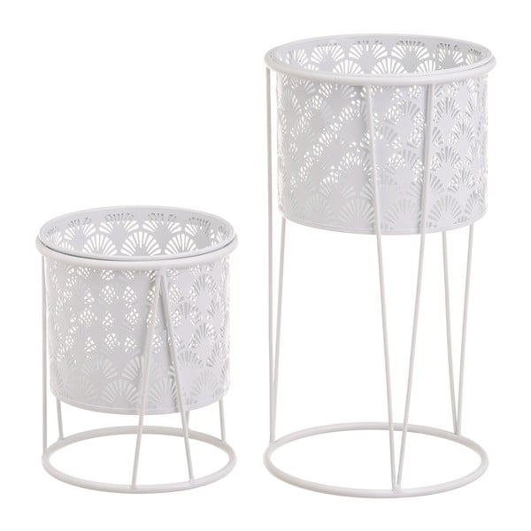 Kovinska stojala za cvetlične lonce v kompletu 2 ks ø 22 cm (višina 40 cm) – Casa Selección