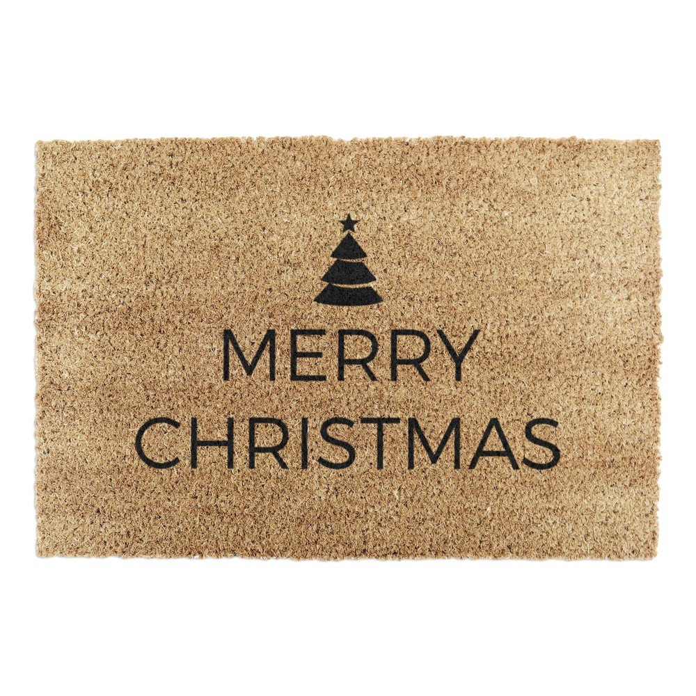 Predpražnik z božičnim motivom iz kokosovih vlaken 40x60 cm Merry Christmas