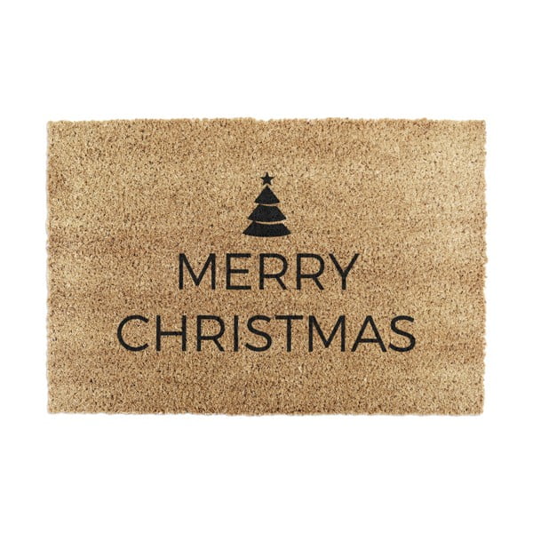 Predpražnik z božičnim motivom iz kokosovih vlaken 40x60 cm Merry Christmas – Artsy Doormats