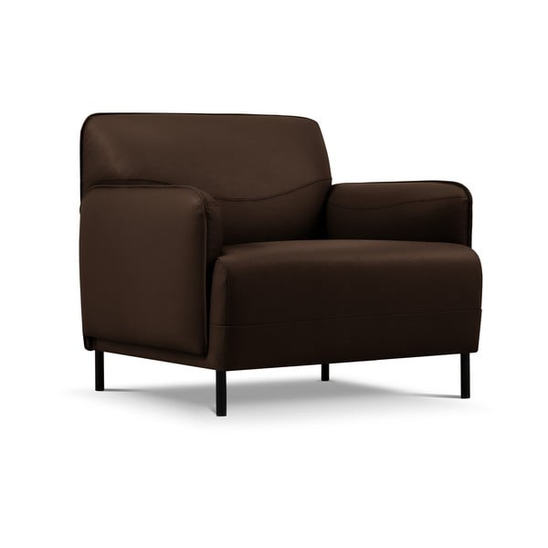 Rjavi usnjen naslanjač Windsor & Co Sofas Neso