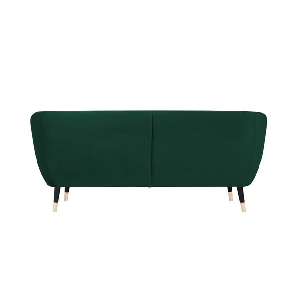 Zelena zofa s črnimi nogami Mazzini Sofas Benito, 188 cm-image-4