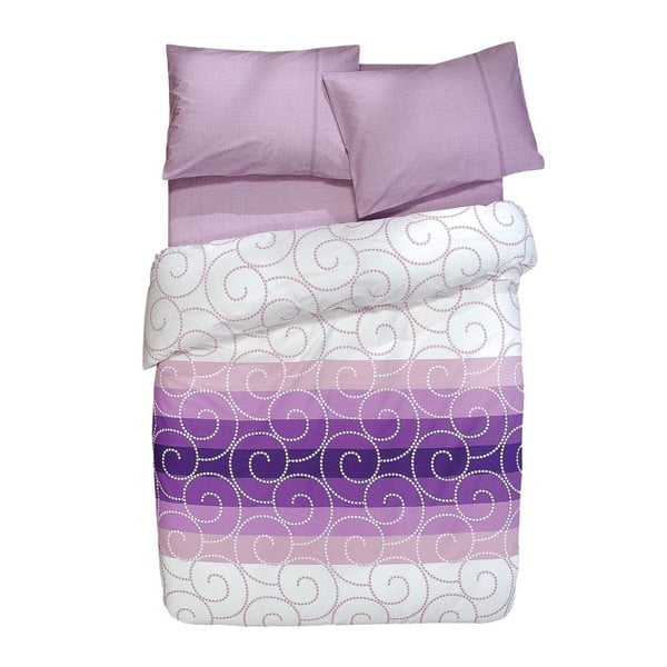 Komplet posteljnine in rjuh Holiday Violet, 200x220 cm