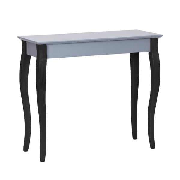 Temno siva konzolna mizica s črnimi nogami Ragaba Lilo, širina 85 cm