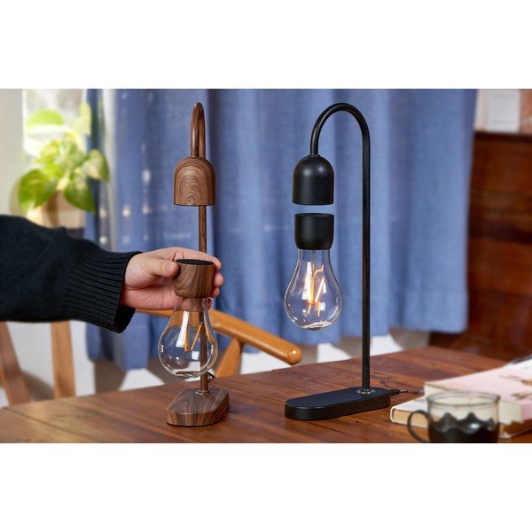 Črna namizna svetilka (višina 36,5 cm) Evaro - Gingko-image-4