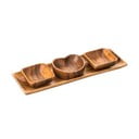 Servirne sklede s pladnjem Kora v kompletu 4 ks - Premier Housewares