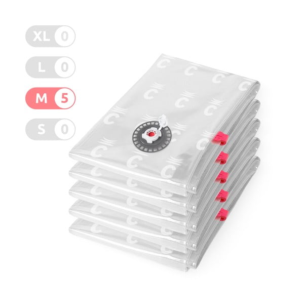 Vakuumske vreče za oblačila v kompletu 5 ks Vacuum M – Compactor-image-1